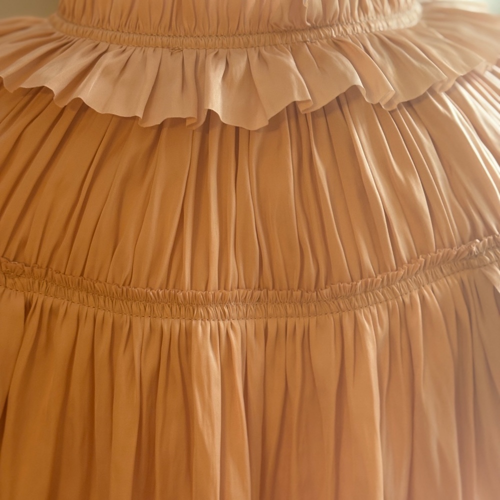 Designer Ulla Johnson Rouen Silk Ruffle Blouse - Picture 5 of 6